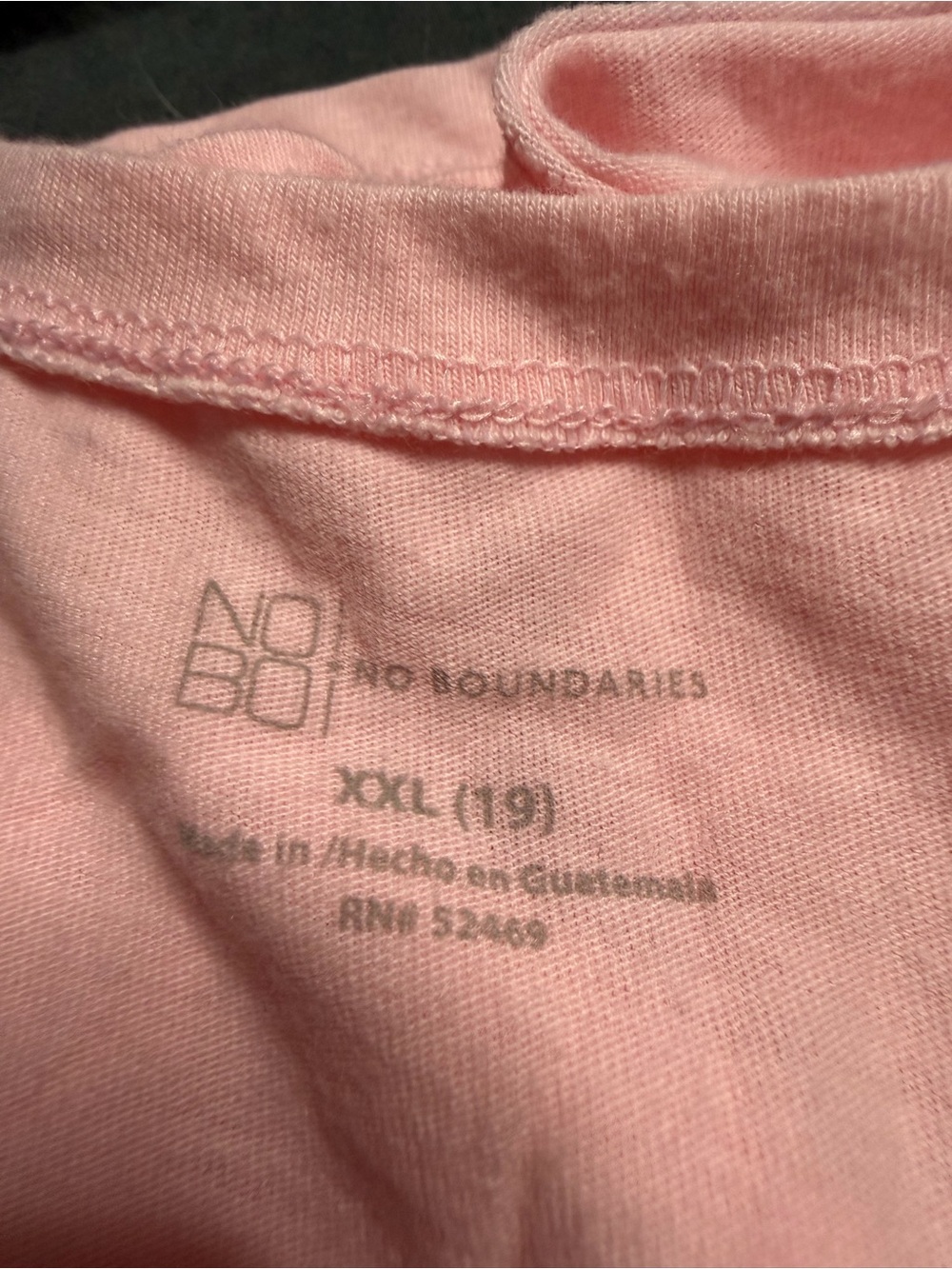 No Boundaries Women Short Sleeve Tees - Gray, Pink, Black - Picture 3 of 7